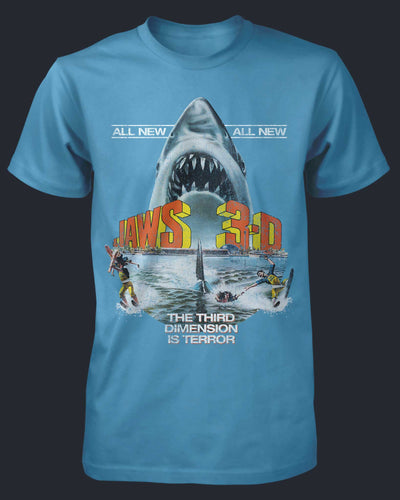 Jaws 3D Classic Shirt Fright-Rags