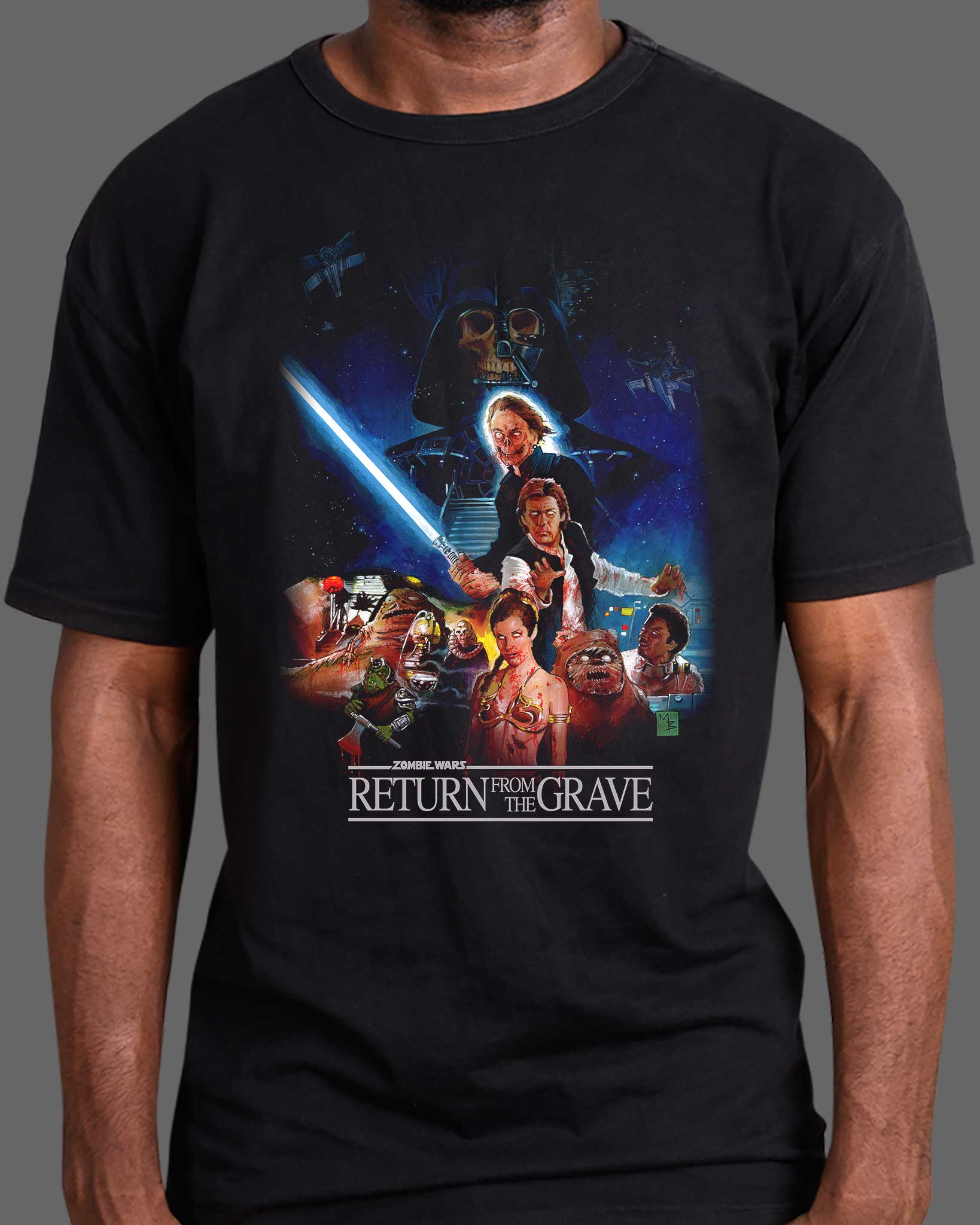 Fright-Rags | Return From The Grave Licensed Hollywood is Dead T