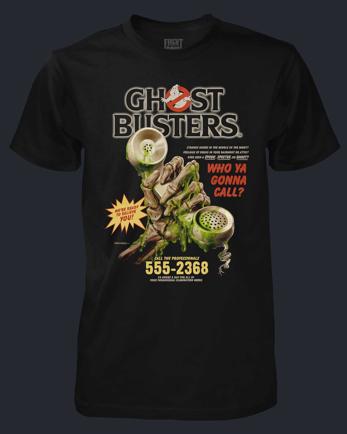GHOSTBUSTERS Officially Licensed Horror Comedy Movie TShirt Fright