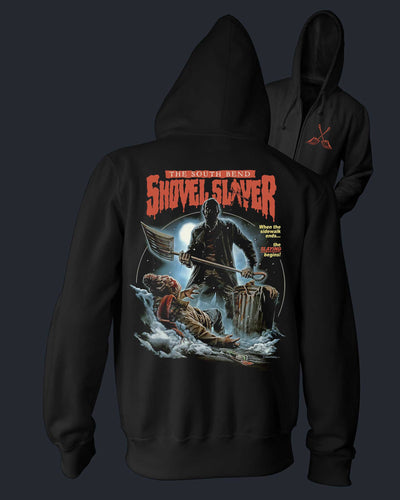 The South Bend Shovel Slayer - Zippered Hoodie Hoodie Fright-Rags 