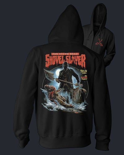 The South Bend Shovel Slayer - Zippered Hoodie Hoodie Fright-Rags