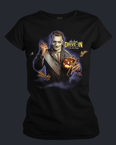 Joe Bob Hosts Halloween - Womens Womens T-Shirt Fright-Rags 