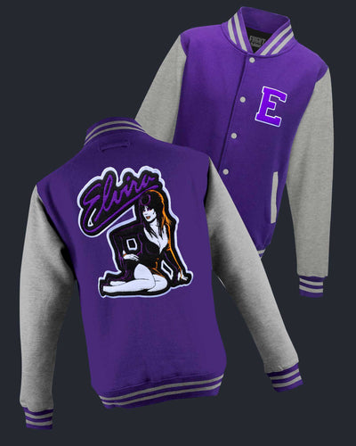 Elvira Varsity Jacket - Purple Variant
