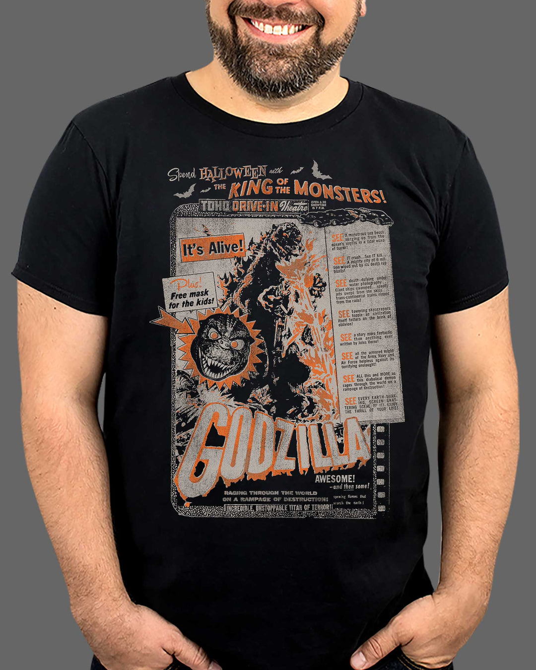 Godzilla - Halloween Night At The Drive-In | Fright-Rags