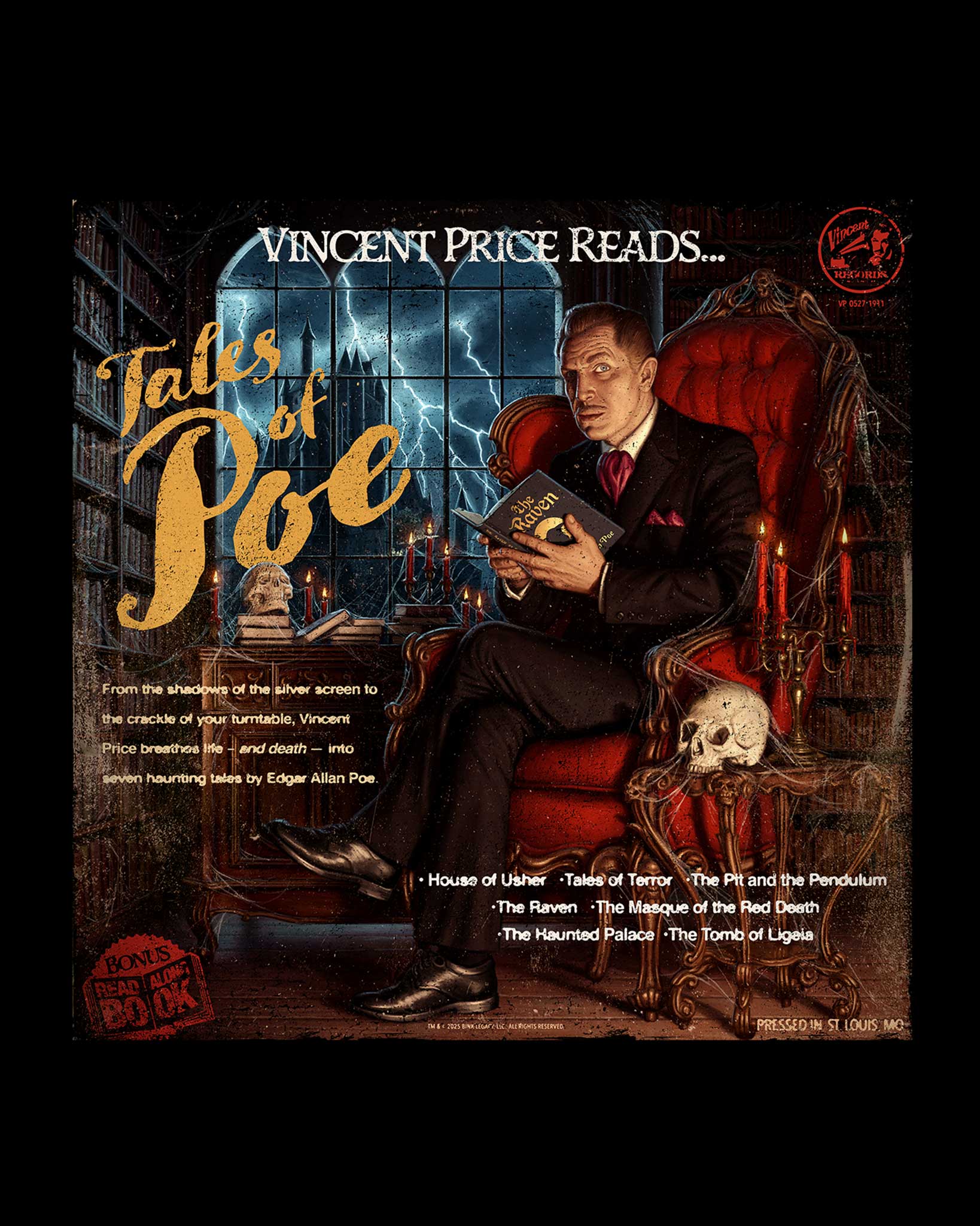 Vincent Price Reads Tales of Poe | Fright-Rags