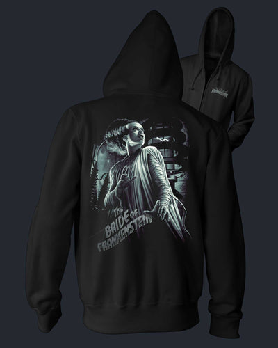 The Bride of Frankenstein - 90th Anniversary - Zippered Hoodie