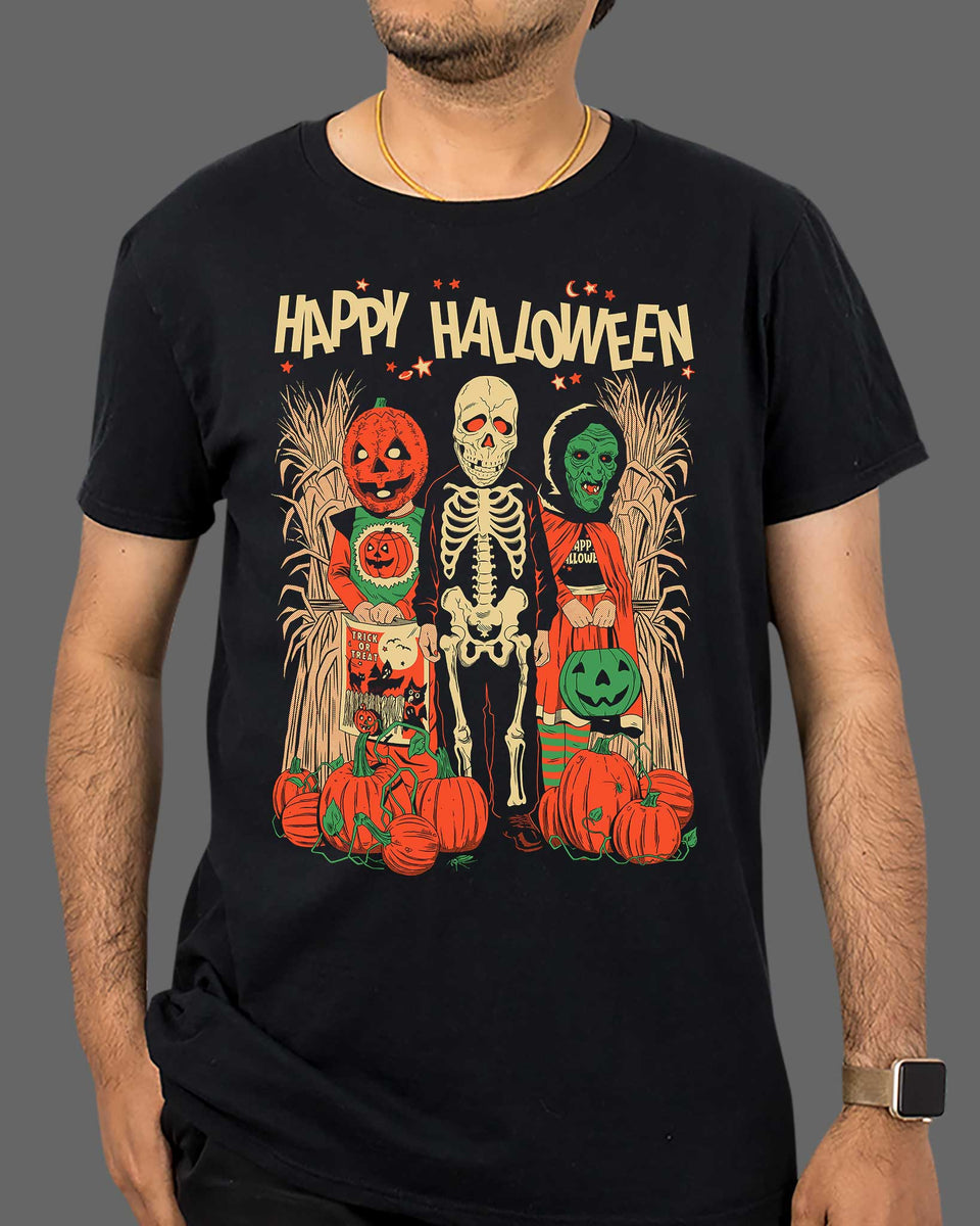 Halloween Trio - Happy Halloween SM / Black | Fright-Rags