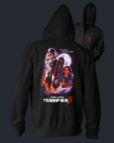 Terror Under the Christmas Moonlight - Zippered Hoodie