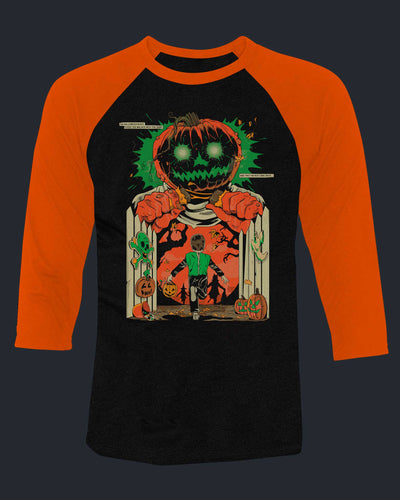 Into the Dark Night of Halloween - Baseball Tee
