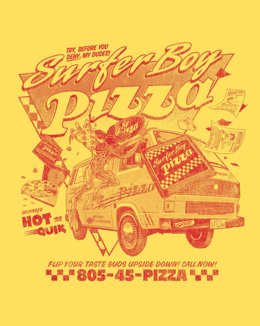 Surfer Boy Pizza | Fright-Rags