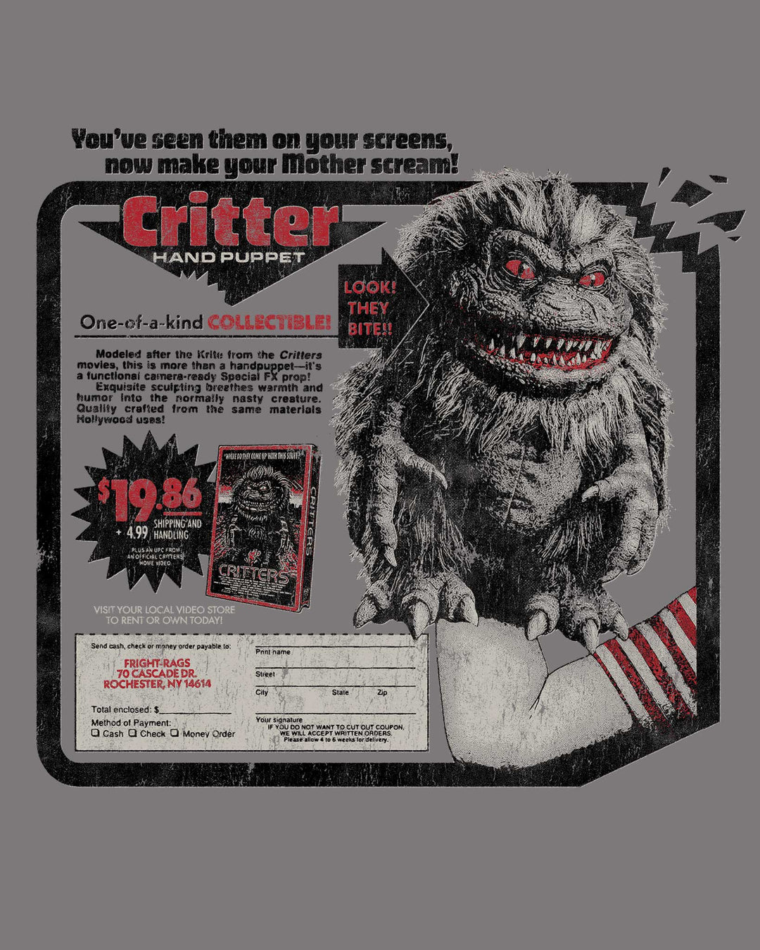 CRITTERS - Horror Comedy T-Shirt – Fright-Rags