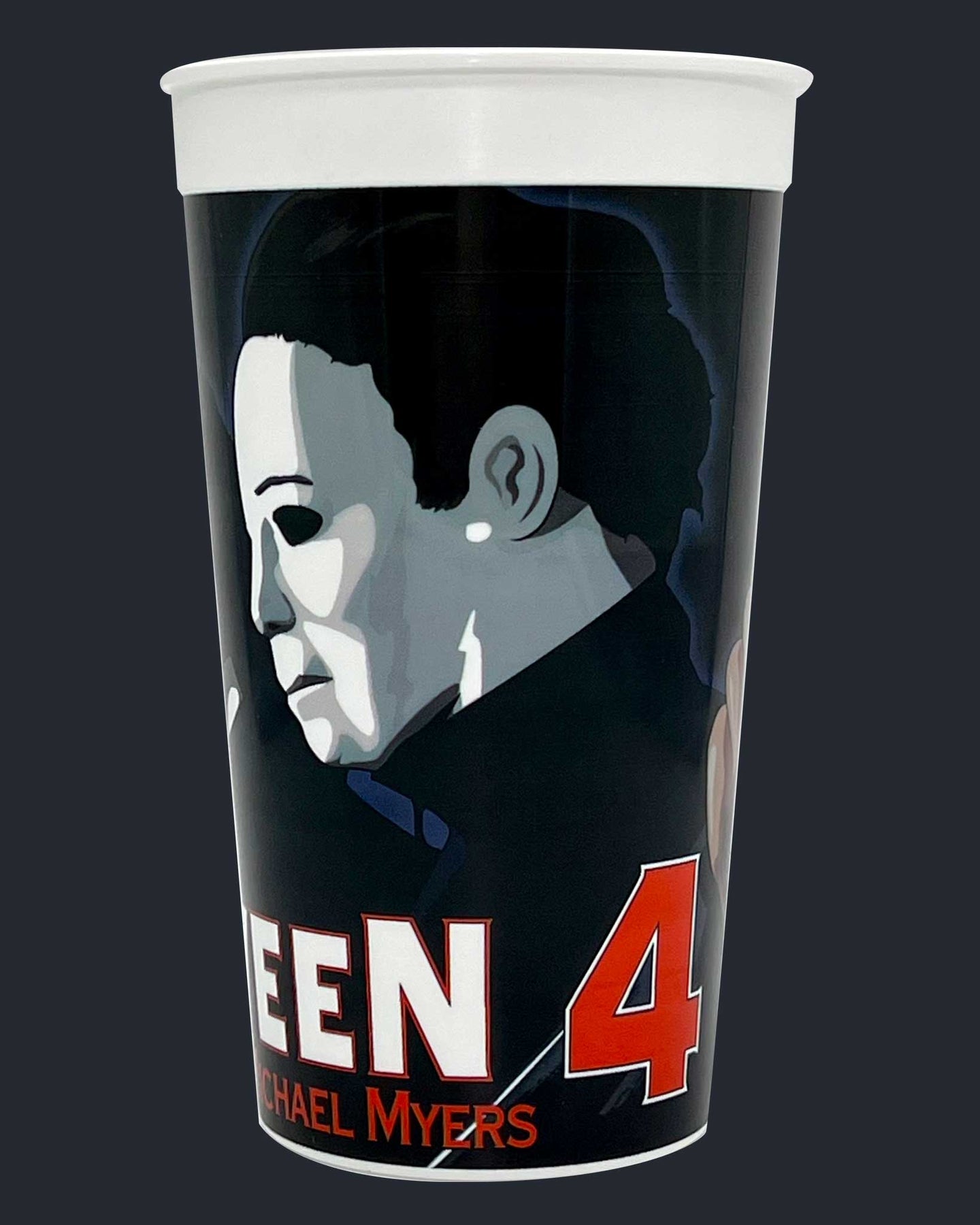 Halloween 2 Michael Myers Carnival Cup With Lid And Straw