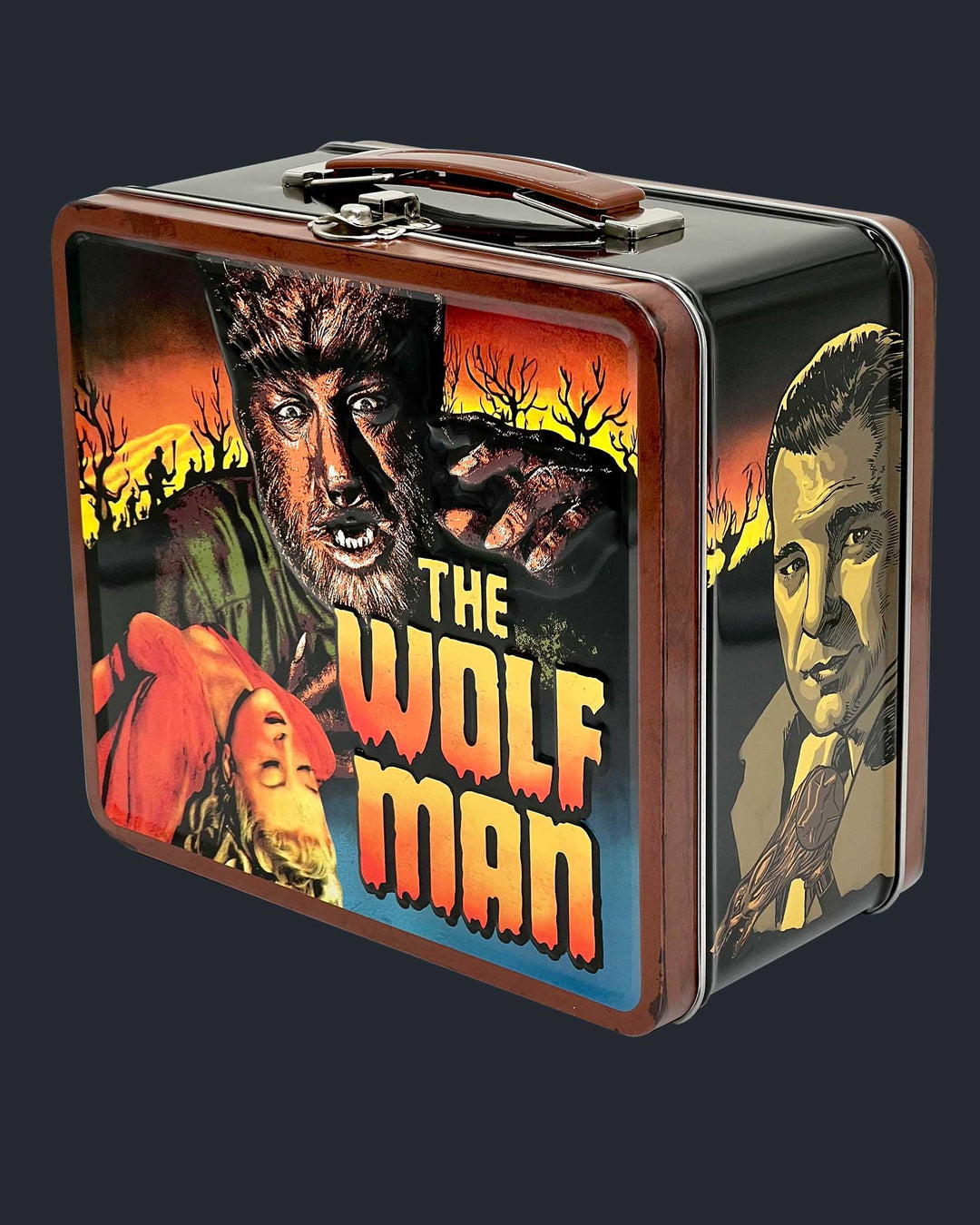 円*本様 【美品】ローンウルフLONEWOLF ワイヤーマン　箱付き LON CHANEY JR AS THE WOLF MAN - Officially Licensed Lunchbox