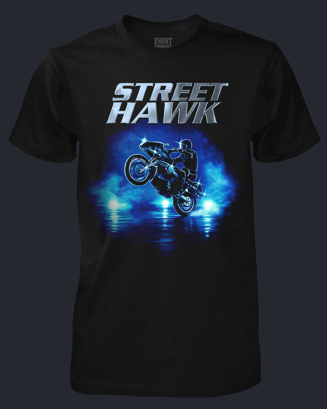 T-shirt Homme 'Street Hawk' Série TV - Noir - Taille S - Coton - Neuf Étiqueté USA