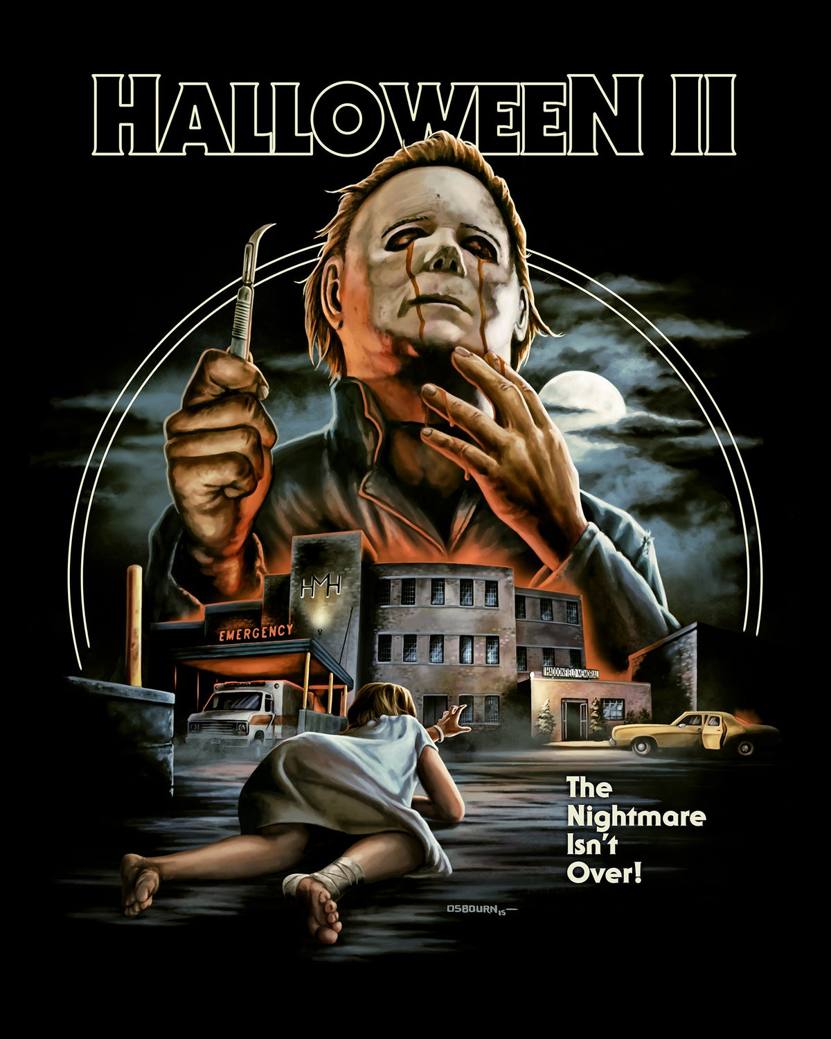 T-shirt Psycho II Halloween - Design Rétro Horreur - 100% Coton - Tailles Disponibles