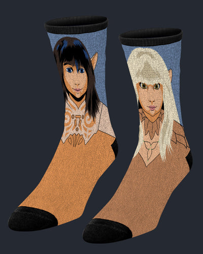 The Dark Crystal Socks (Jen and Kira) Socks Fright-Rags