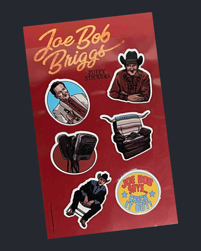 Joe Bob Briggs Puffy Sticker Pack