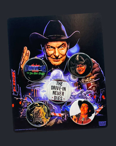Joe Bob Briggs Button Set
