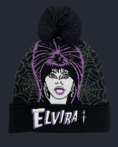 Officially Licensed Elvira Pom Beanie