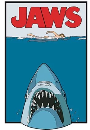 Jaws - Enamel Pin - Poster Pin Fright-Rags